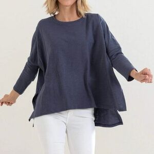 Mersea Catalina Stitches Tee In Indigo Women’s O/S One Size